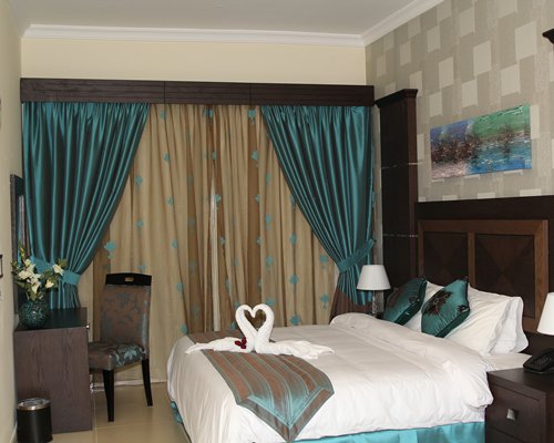 A well furnished bedroom.