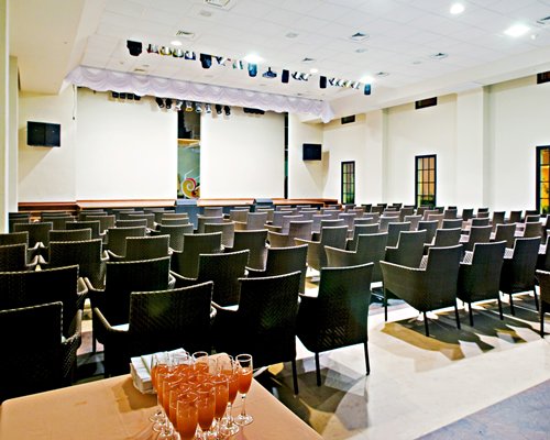 A large indoor conference hall.