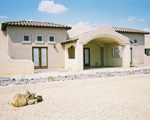 Exterior view of a unit at The Mission Villas at Silver Lakes.