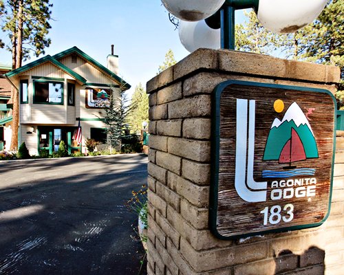 Signboard and entrance view of Sapphire Resorts at Lagonita Lodge.