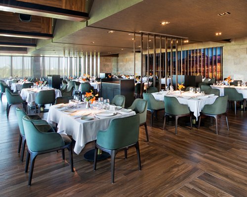 An indoor fine dining area at the resort.