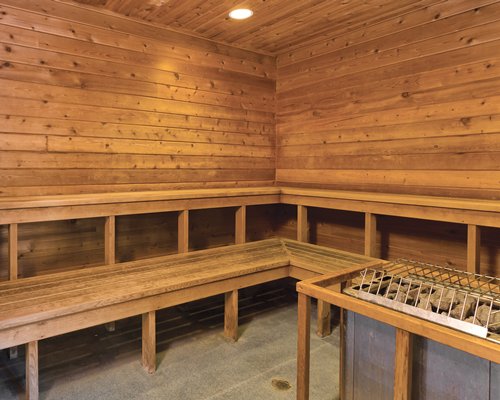 A sauna at Wyndham Vacation Resorts Steamboat Springs.