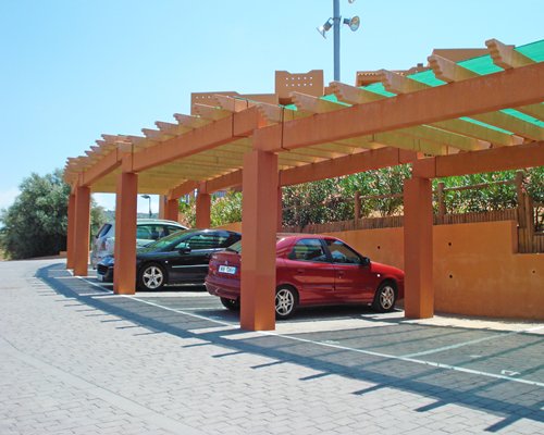 A view of the parking lot at Montemar Natura Resort.