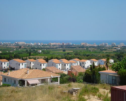 An exterior view of the resort units.