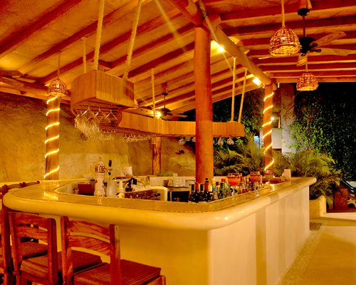 A well equipped bar at the resort.