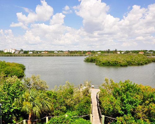 A view of the waterfront in the resort property.