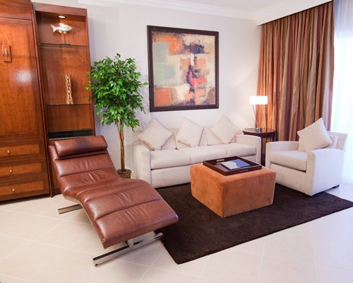 A well furnished living room.