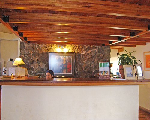 A well furnished reception at the resort.