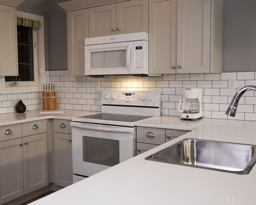 A well equipped kitchen.