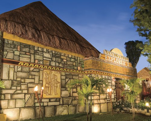 The entrance of Explorer's Club at Dreams Tulum Resort & Spa.