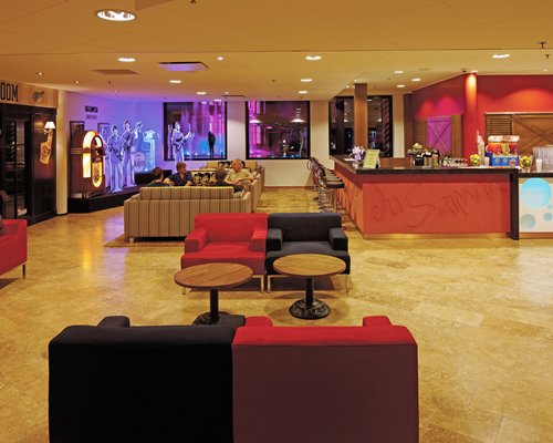 A convenient indoor bar.