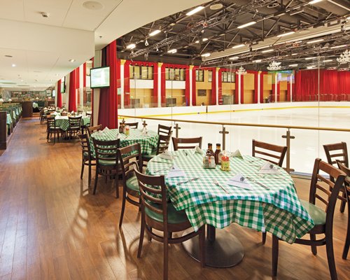 An indoor fine dining restaurant.
