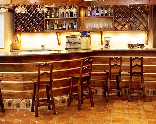 A convenient indoor bar.