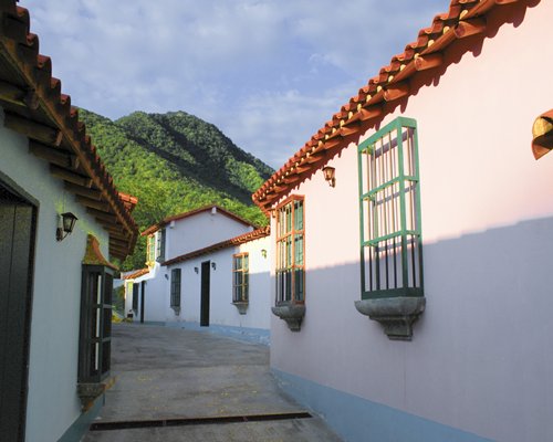 A pathway leading to the resort units.