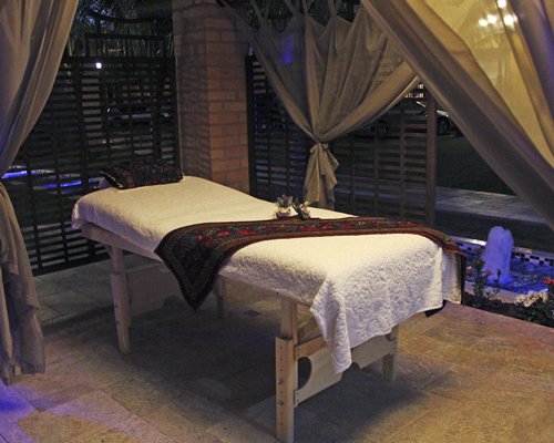 An indoor spa at the resort.