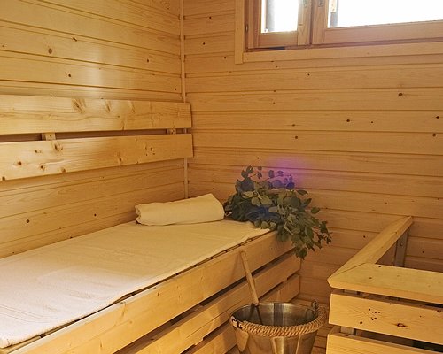 A sauna at Imatra Spa Resort.