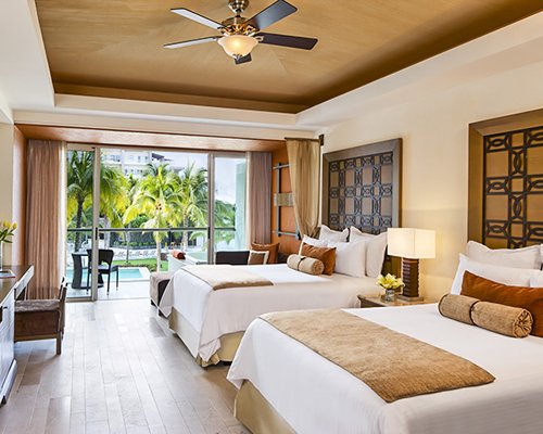 Pool view Bedroom at Dreams Vallarta Bay Resort & Spa
