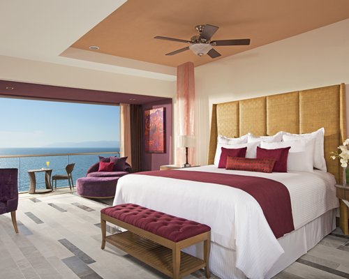 Luxury Bedroom with the Sea view Balcony at Secrets Vallarta Bay Puerto Vallarta