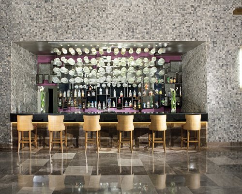 A convenient indoor bar.