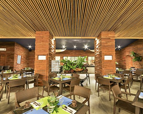 An indoor fine dining restaurant.