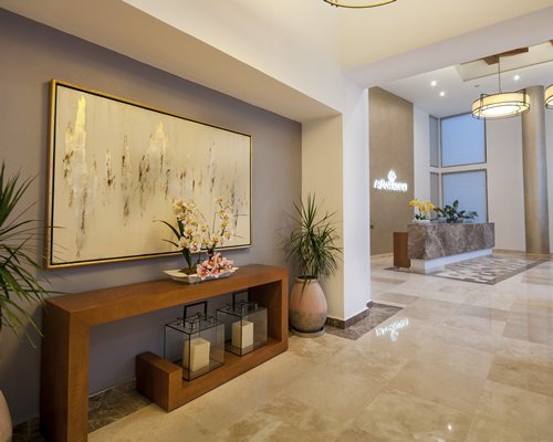 Reception area at Almar Resort.