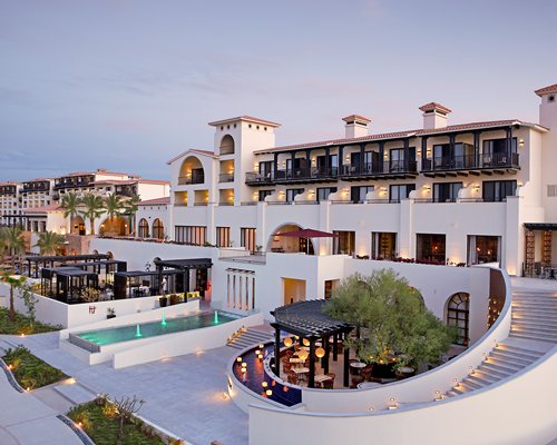 An exterior view of Secrets Puerto Los Cabos Golf & Spa Resort.