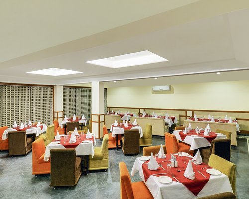 An indoor fine dining restaurant.