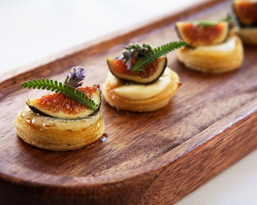 Delectable dessert pastries.