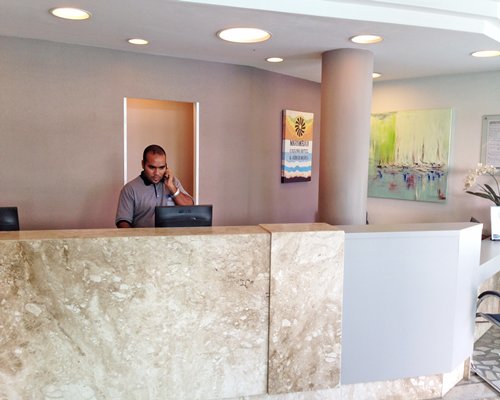 Reception area at Marambaia Cassino Hotel e Convencoes.