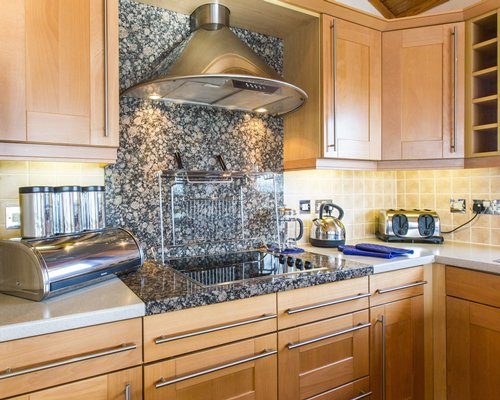 A well equipped kitchen.