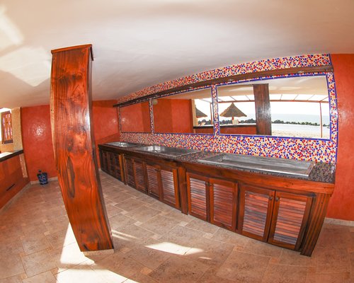 A well equipped kitchen.