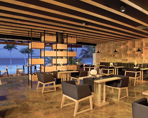 A well furnished indoor couple dining area.