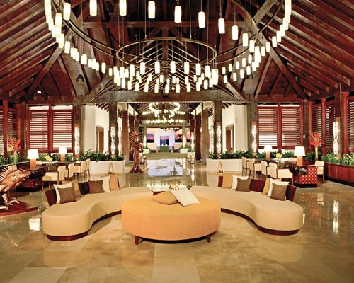 A well furnished lounge area with dining area.