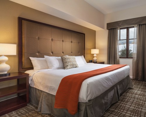 A WELL FURNISHED BEDROOM.