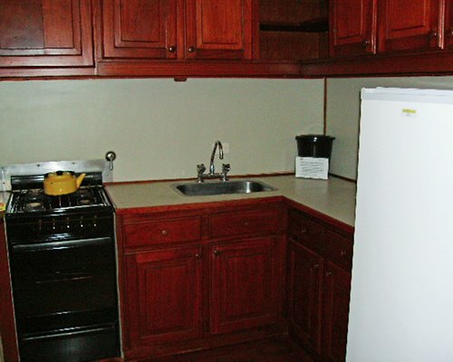 A well equipped kitchen.