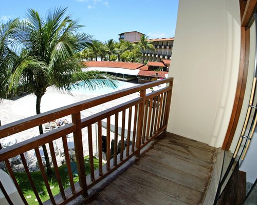 Balcony view of the resort.