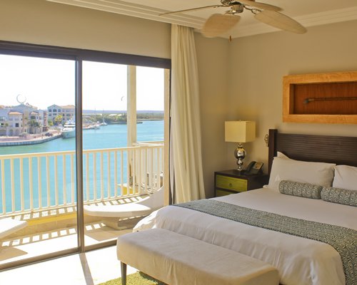 A balcony view overlooking the water.
