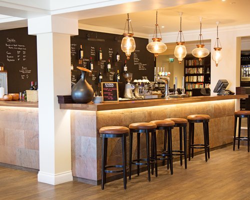 A convenient indoor bar.