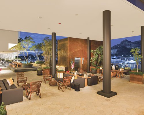 A well furnished lounge area at the resort.