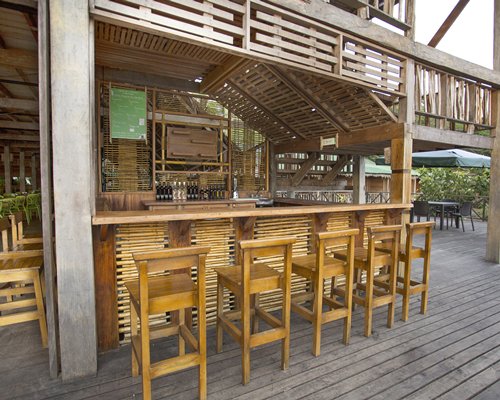 An outdoor bar.