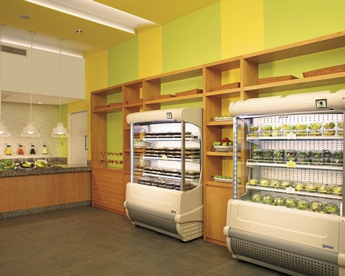 A well stocked deli.