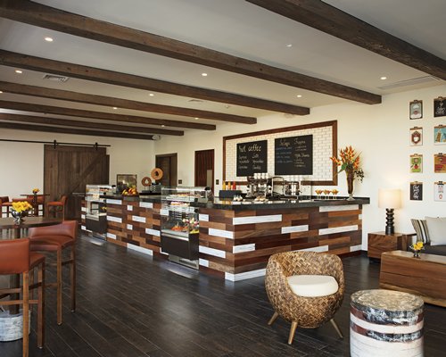 A well equipped indoor cafeteria at the resort.