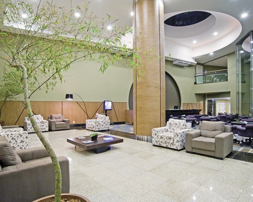 A well furnished large lounge area of the resort.