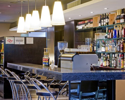 A convenient indoor bar.