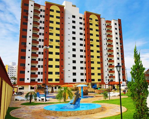 An exterior view of the Golden Dolphin Supreme resort.