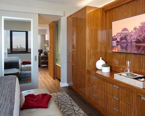 A well furnished bedroom.