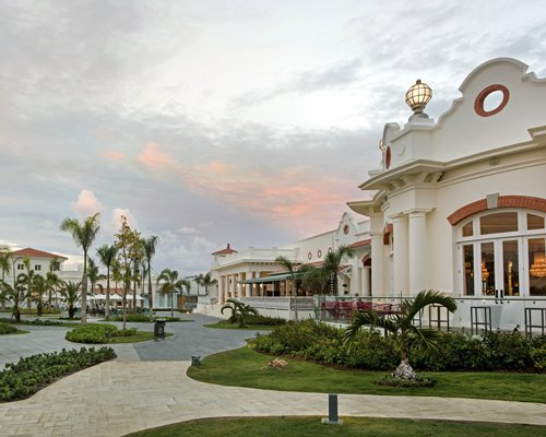 front view of luxurious themed Nickelodeon Resort Punta Cana
