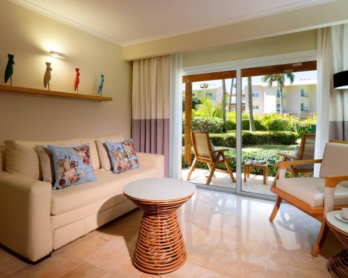 tropical, contemporary style rooms at Grand Palladium Palace Resort Spa & Casino