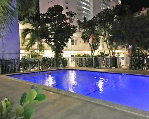 Magical night lights in pool at Park Royal Homestay Miami Beach by Royal Holiday LG