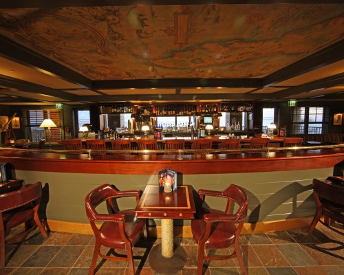 AN INDOOR BAR AT DISNEY'S VERO BEACH RESORT.
